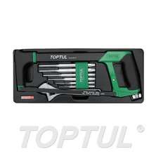 Hacksaw, Adjustable Wrench & Pin Punch Set 0